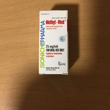 Methyl-Med (Methyltestosterone 25mg/tab, 120tabs/